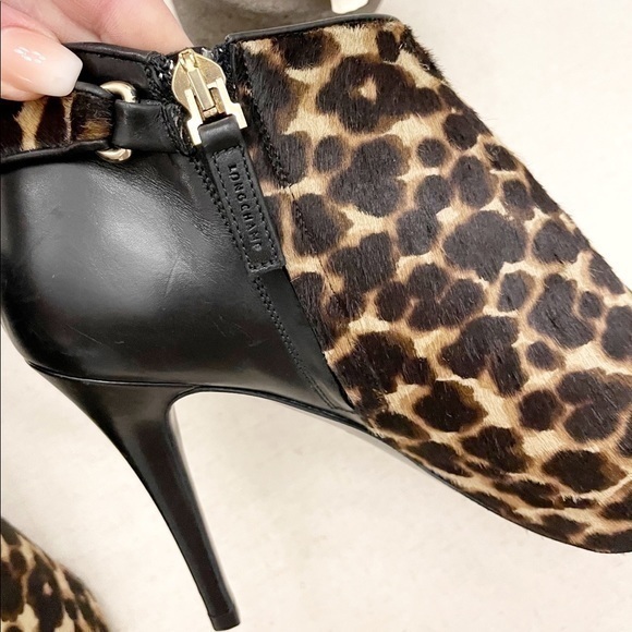 New Longchamp $805 Calf Hair Stiletto Heel Bootie - Picture 10 of 15